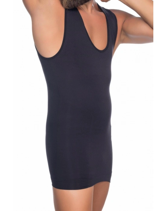 SİYAH MI Emay E1003 V Yaka Erkek Korse Atlet