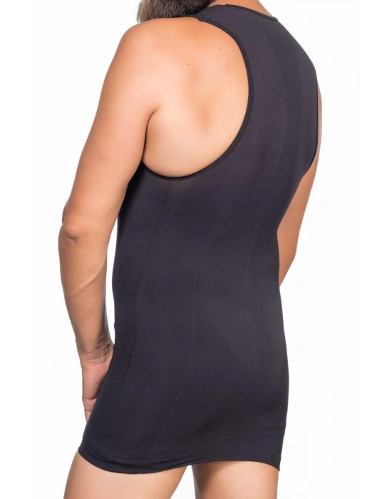 SİYAH MI Emay E1003 V Yaka Erkek Korse Atlet