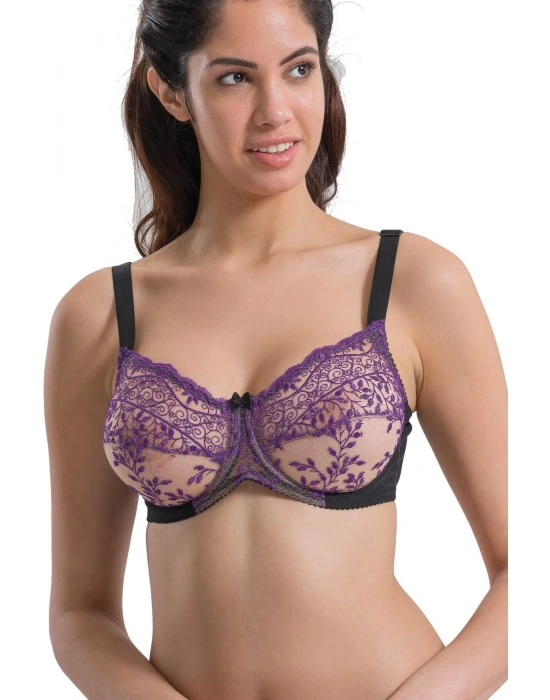 SİYAH MOR MI Emay 148 B Balenli Toparlayıcı Sütyen