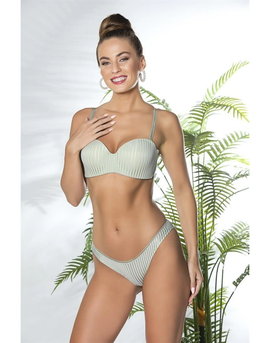 STRAPLEZ LOTUS SÜTYEN VE SLİP KÜLOT TAKIM MİNT YEŞİLİ (MGP31761)