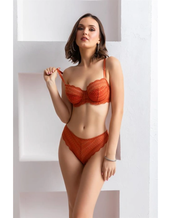 SÜTYEN KÜLOT TAKIM KİREMİT (MGP31801)