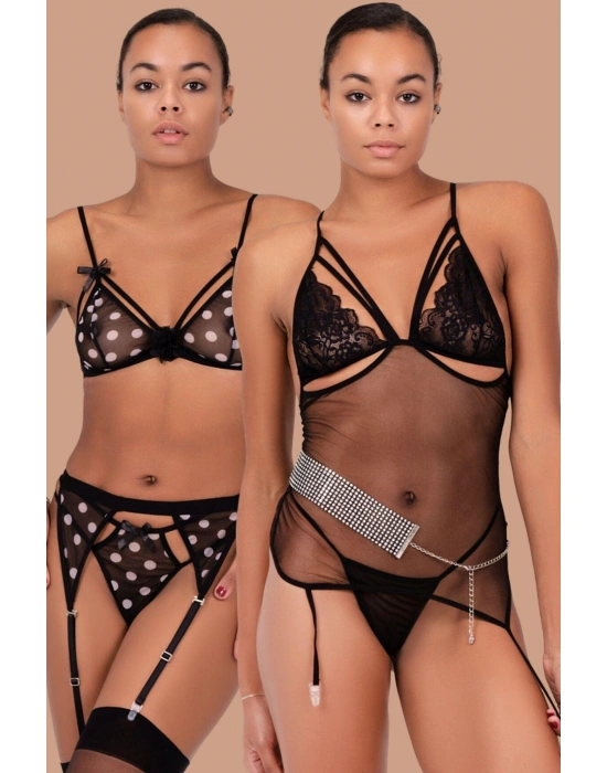 Taş Aksesuarlı Fantezi İkli Kostüm Set 51192-51194