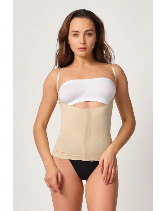 TEN MI Emay 2030 Agraflı Göğsü Açık Atlet Korse