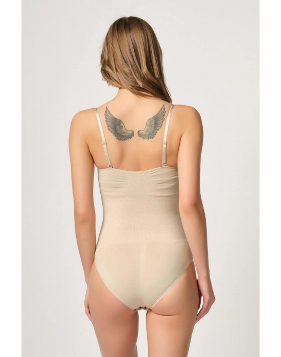 TEN MI Emay 2043 Göğsü Açık Agraflı Body Korse