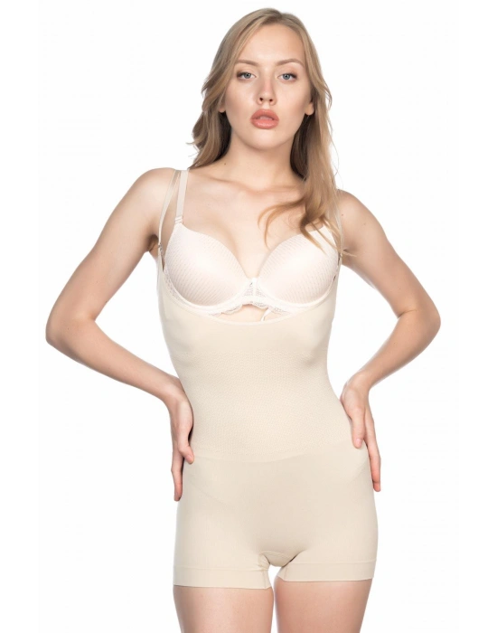 TEN MI Emay 2058 Göğsü Açık Kısa Paça Boy Korse