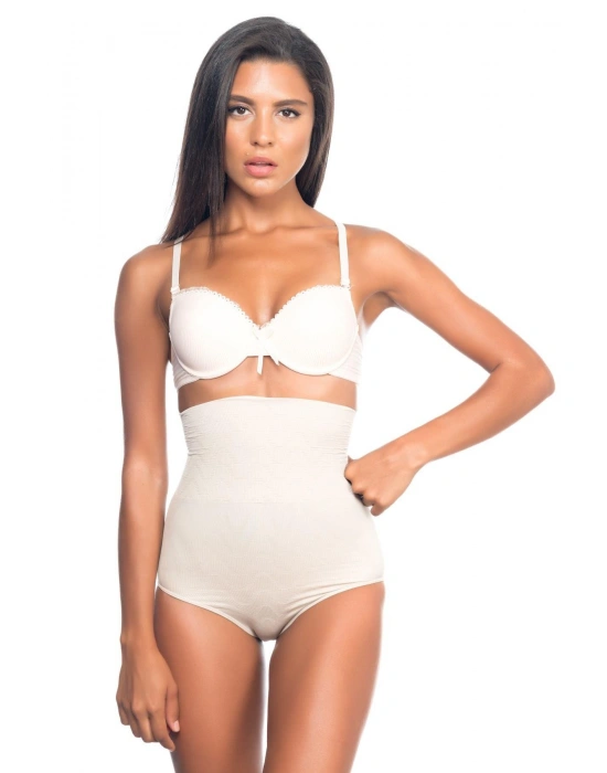 TEN MI Emay 2079 Yüksek Bel Desenli Double Slip Korse