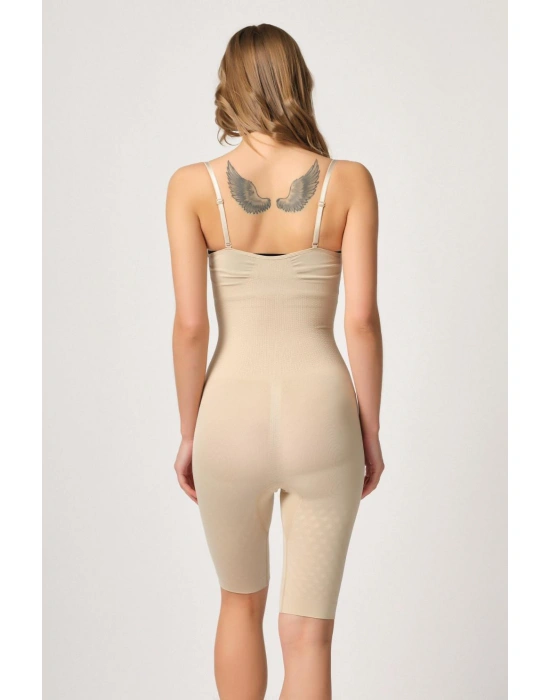 TEN MI Emay 2093 Ön Agraflı Göğsü Açık Paçalı Boy Korse