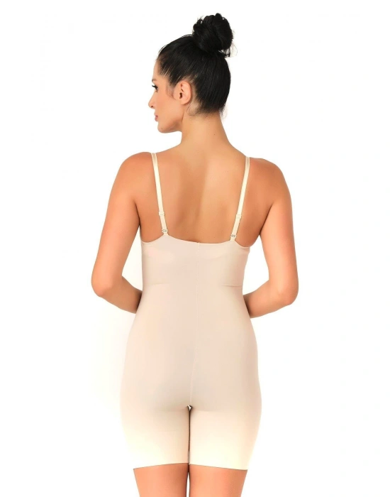 TEN MI Emay 2758 Lazer Kesim Göğsü Açık Boxer  Korse