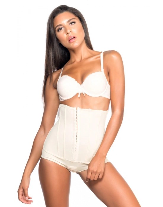 TEN MI Emay 2824 Yüksek Bel Balen Agraflı Slıp Lazer Korse