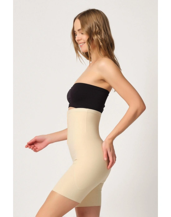 TEN MI Emay 2832 Yüksek Bel Balen Destekli Agraflı Lazer Korse