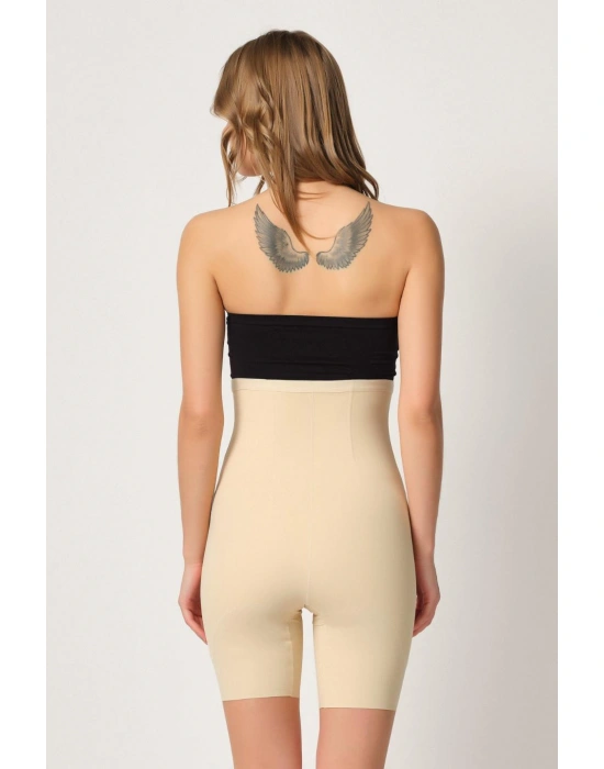 TEN MI Emay 2832 Yüksek Bel Balen Destekli Agraflı Lazer Korse