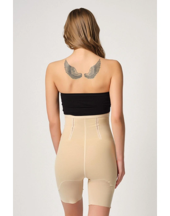 TEN MI Emay 2928 Ön Agraflı Tül Paçalı Lazer Korse