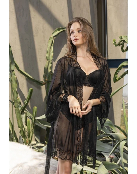 TRANSPARAN MİNİ BOY SABAHLIK SİYAH (MGP11340)