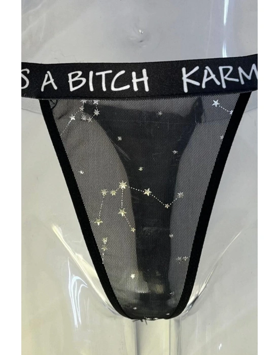 Yazılı String Külot Sexi 81900