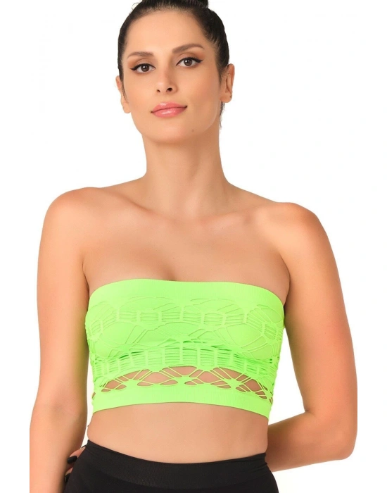 YEŞİL MI Emay 4050 Double Örgü Toparlayıcı Straplez Büstiyer