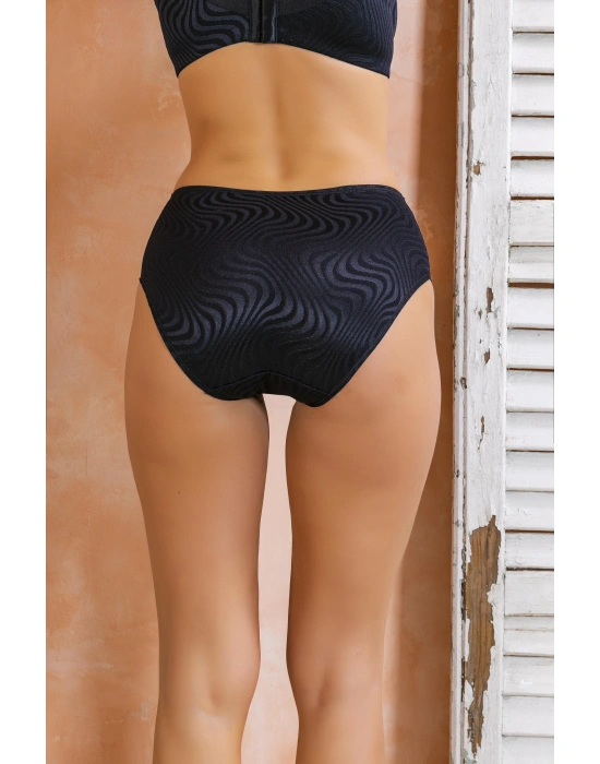 YÜKSEK BEL SLİP KÜLOT SİYAH (MGP22071)