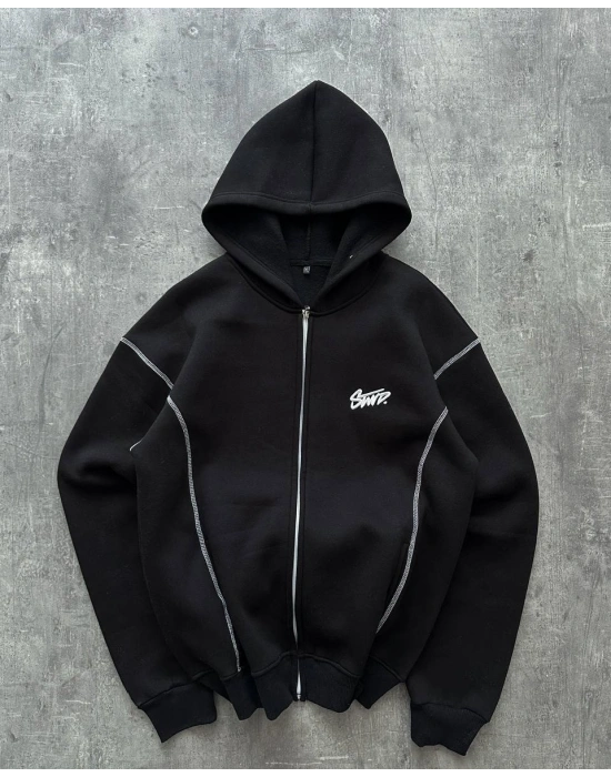 SWD Unisex Kapüşonlu Hırka