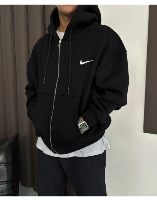 NK Unisex Kapüşonlu Hırka