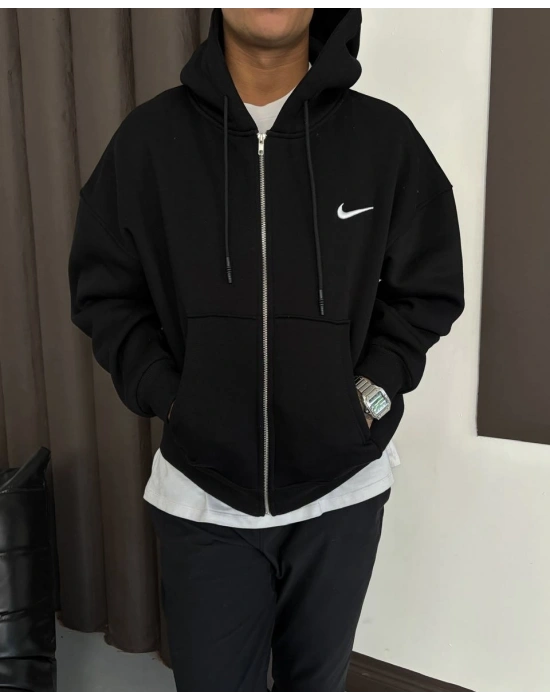 NK Unisex Kapüşonlu Hırka