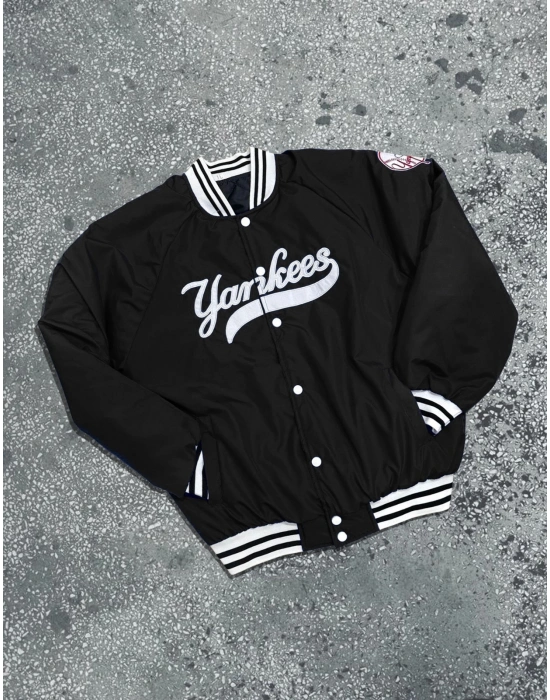 Yankes Dolumlu Unısex Bomber cekett Siyah