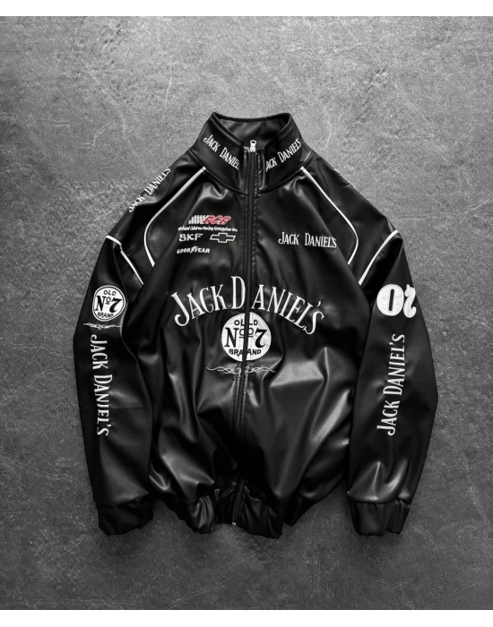 Tasarım Unisex Deri Ceket