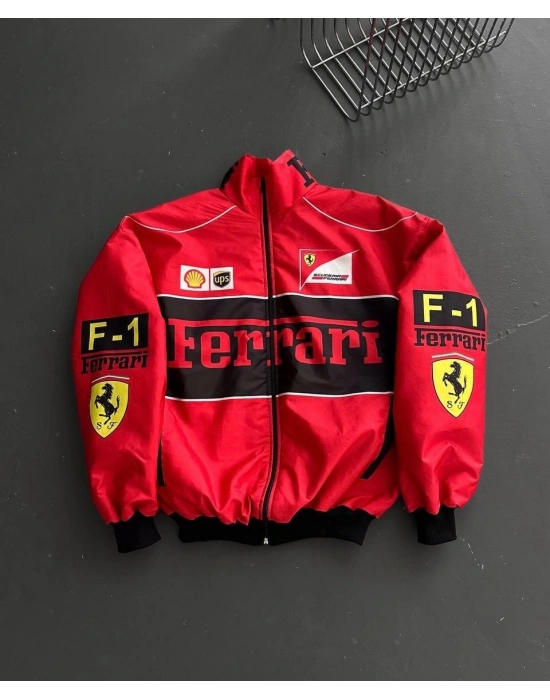 FRR Kırmızı Unisex Bomber Ceket