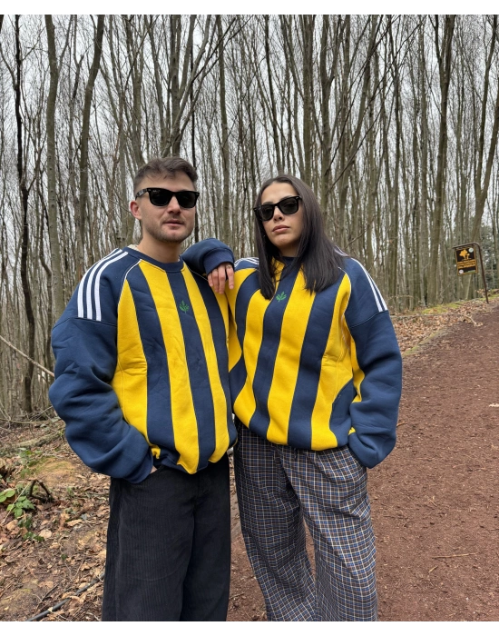 Parçalı Unisex Taraftar Sweatshirt