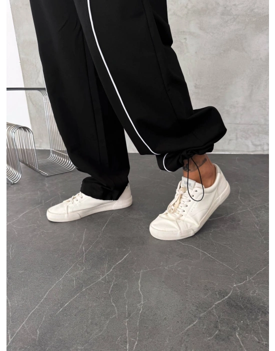 Paça Ayarlanabilir Nk Unisex Eşofman Takım Siyah