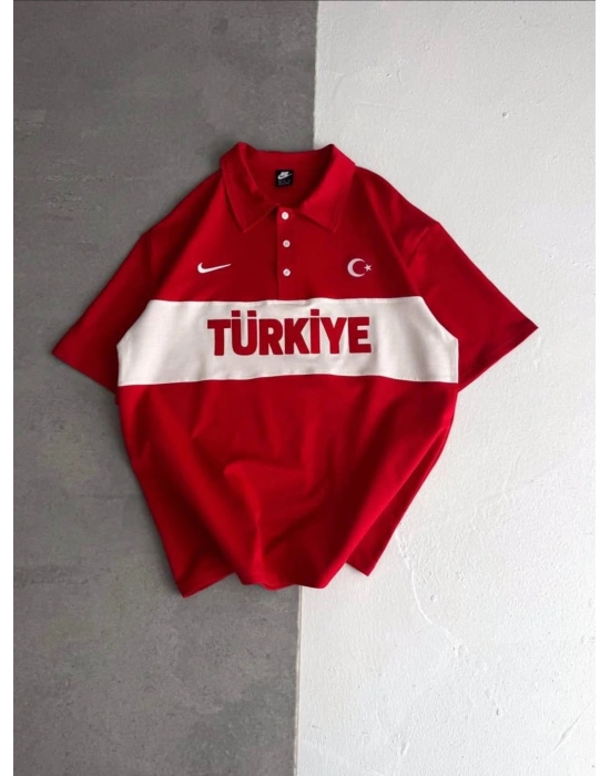 TRK Polo Yaka Tshirt Kırmızı