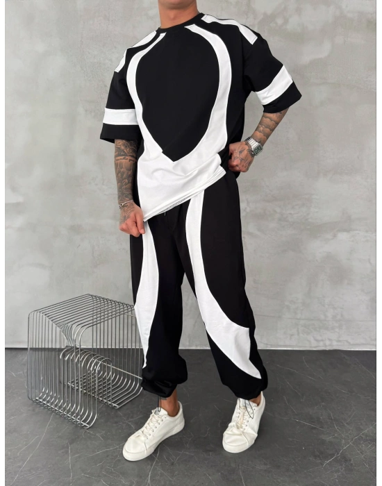 Parçalı Eşofman Takım Siyah