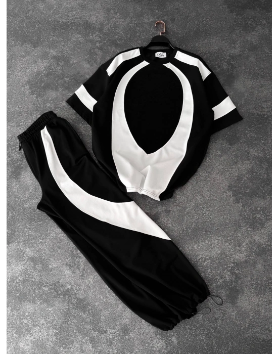 Parçalı Eşofman Takım Siyah