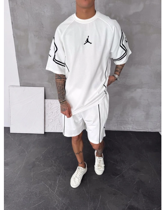 Şortlu Takım Beyaz