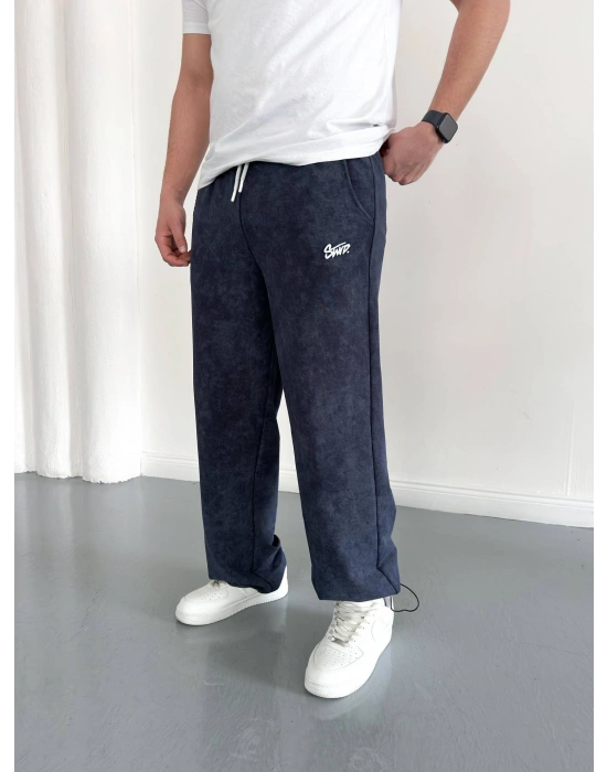 Bol Paça Ayarlanabilir Baggy Eşofman Lacivert