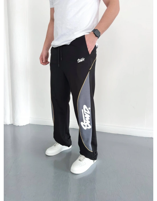 Bol Paça Swd Baggy Eşofman Siyah