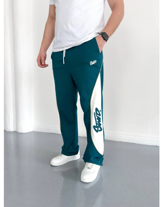 Bol Paça Swd Baggy Eşofman Yeşil