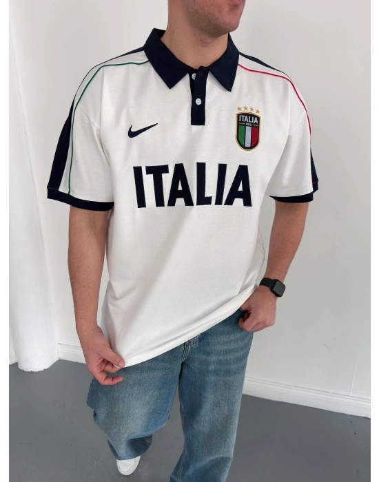 İTL Polo Yaka Tshirt Beyaz