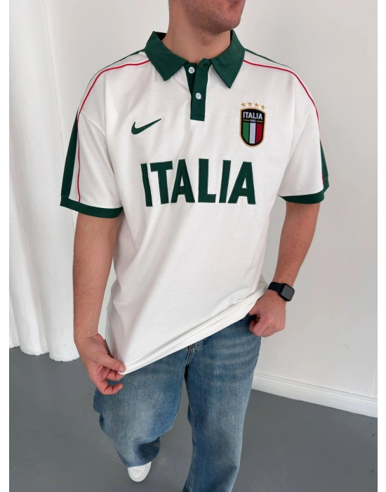 İTL Polo Yaka Tshirt Beyaz