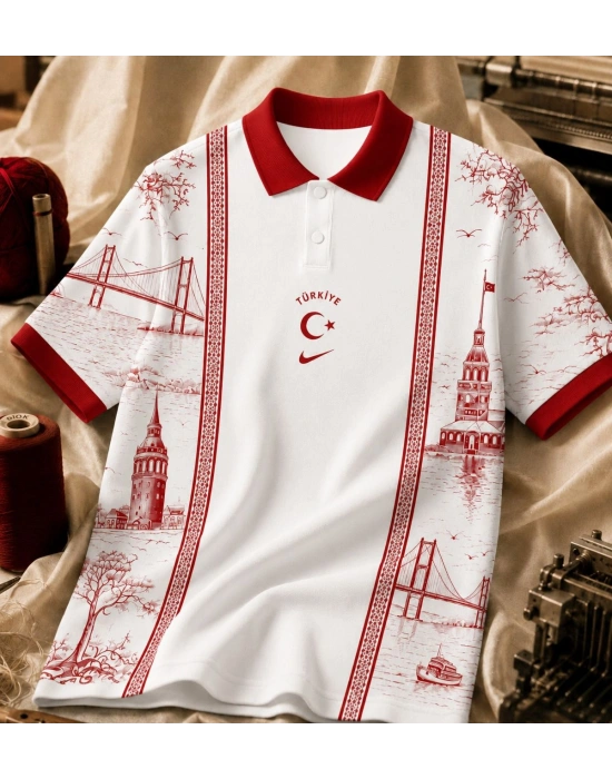 Özel Seri TRK Polo Yaka Beyaz