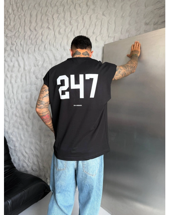 Sırt Detay Oversize Sıfır Kol Beyaz