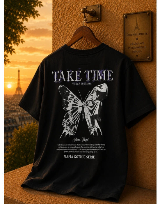 TAKE TİME UNİSEX OVERSİZE TSHİRT