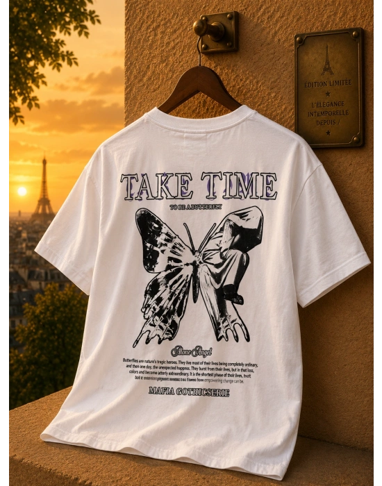TAKE TİME UNİSEX OVERSİZE TSHİRT