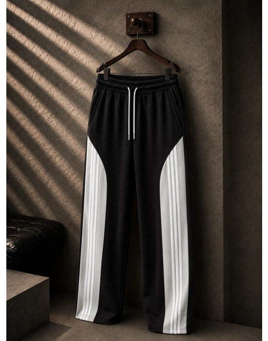 ÜÇ ÇİZGİLİ BAGGY ADD EŞOFMAN