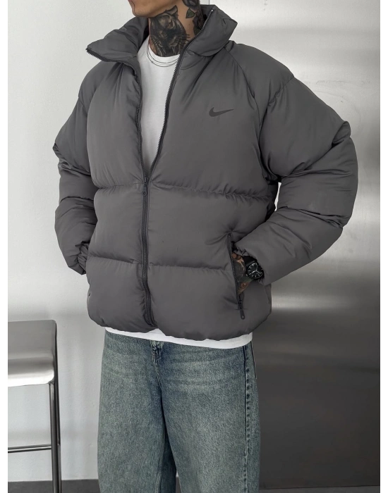 PREMİUM PUFFER ŞİŞME MONT GRİ