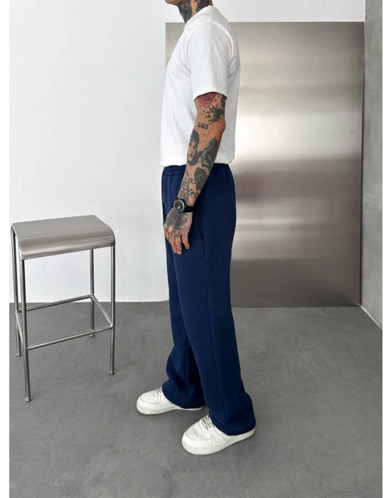 BASİC ŞARDONLU BAGGY EŞOFMAN LACİVERT