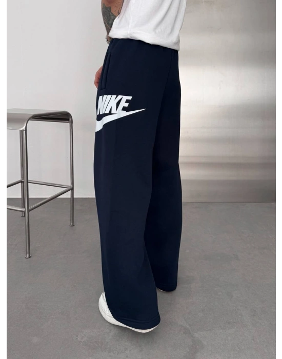 BASKI DETAY BAGGY OVERSİZE EŞOFMAN LACİVERT