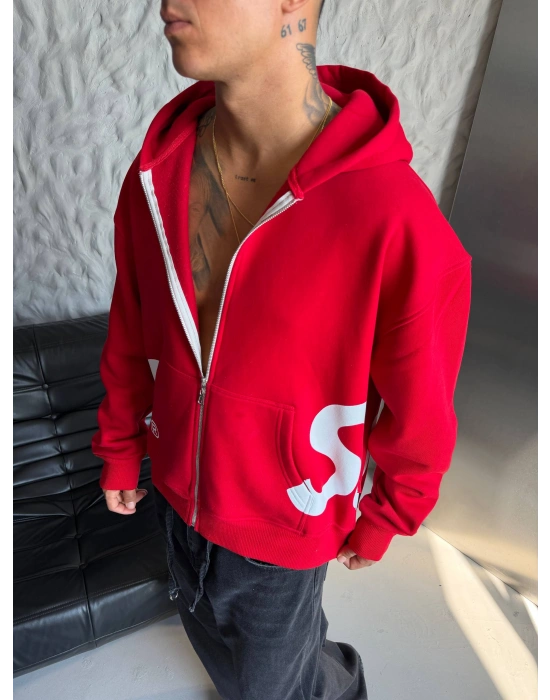 SUPREME ŞARDONLU HIRKA KIRMIZI