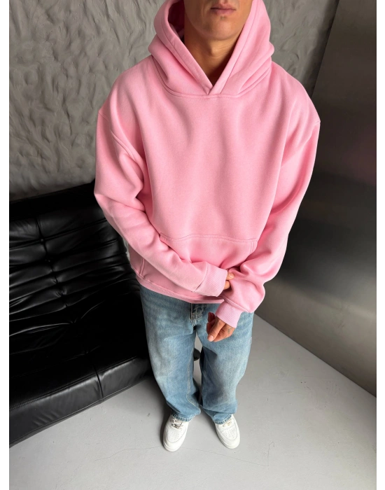 ANGEL ŞARDONLU SWEATSHİRT PEMBE