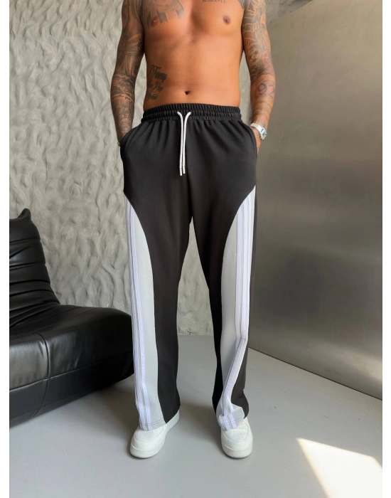 Ad Baggy Bol Paça Eşofman Siyah