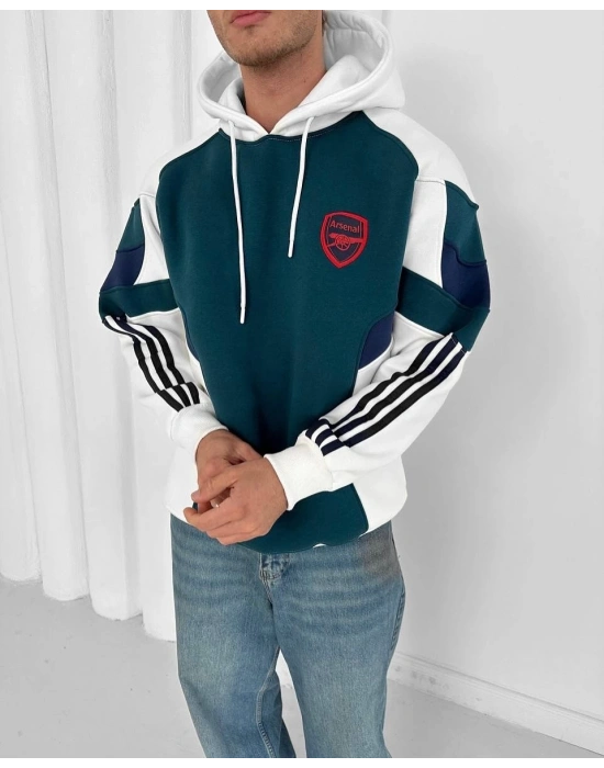 ARS Şardonlu Unisex Sweatshirt - Yeşil