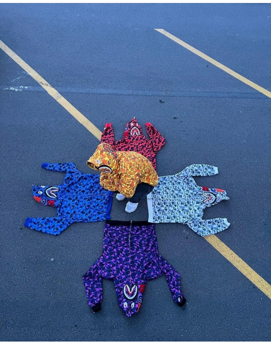 Bape Unisex Hırka Kırmızı